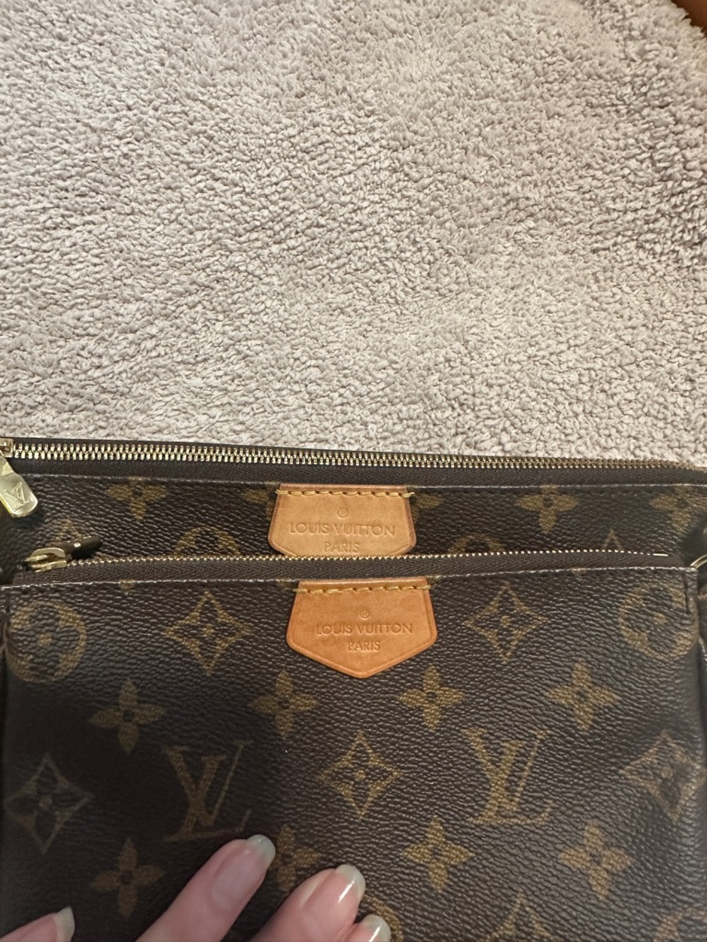 Louis Vuitton Monogram Multi Pochette with Pink Strap and Coin Pouch - Picture 9 of 13